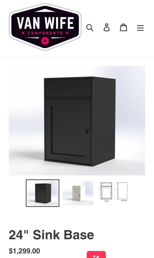 Sink Cabinet For RV/Camper Or Van
