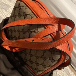 Gucci GG Monogram Bree Crossbody Orange