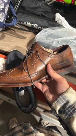 Allen Edmonds Brown Leather Wingtip Brogue Oxford Dress Shoe