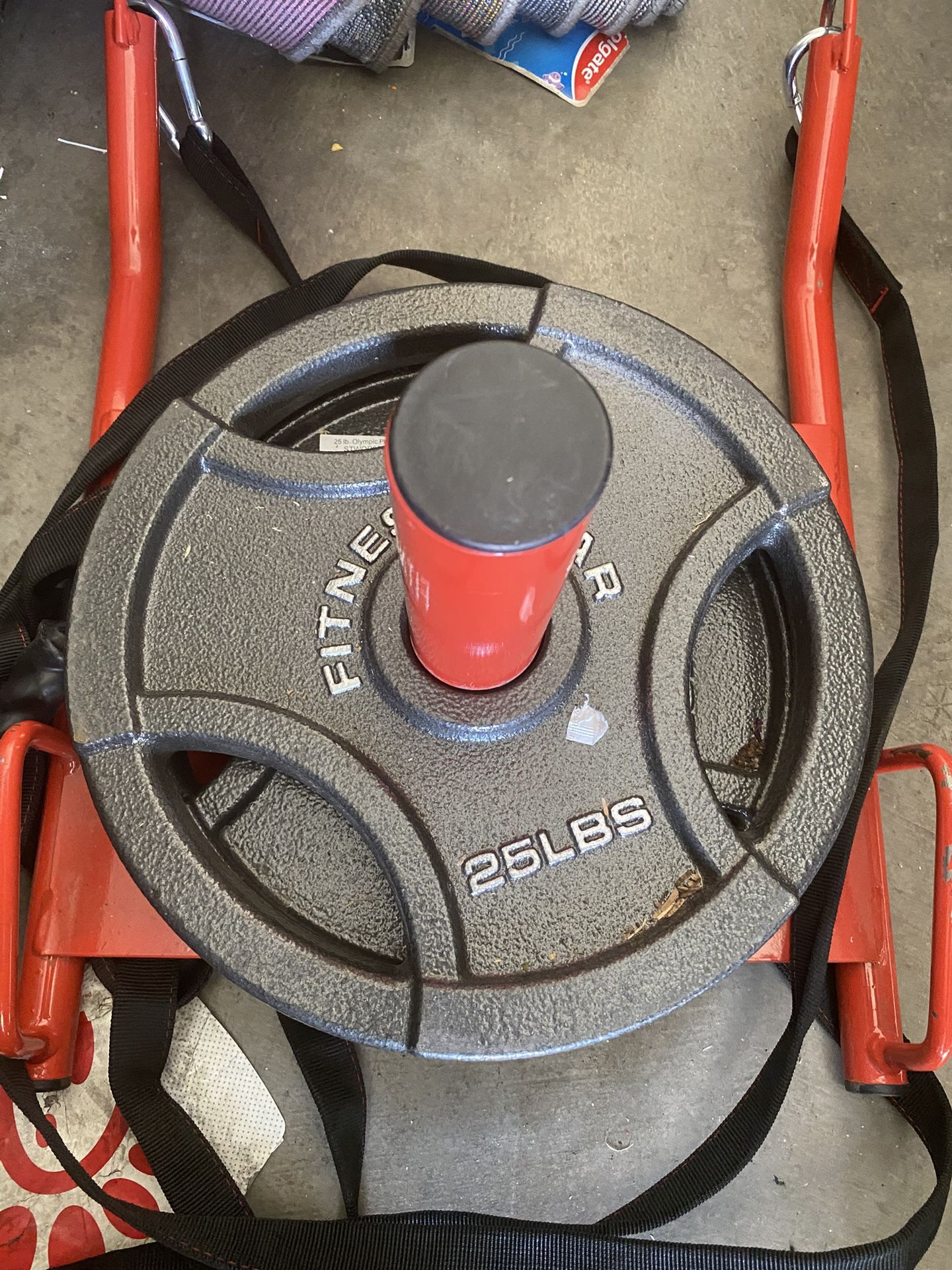 Training Sled With 25lbs And 10lbs Weights Included.