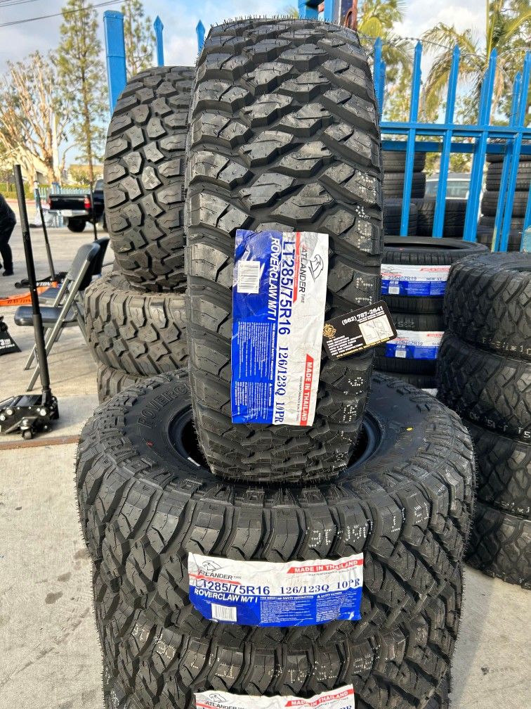 285/75/16LT M/T Atlander set of new tires set de llantas nuevas
