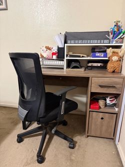 Desk and chair