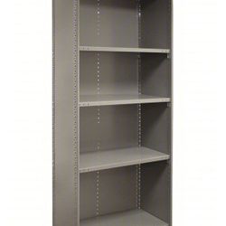 LYON Metal Shelving: Starter, Commercial, 36 in x 24in, 85 in Overall Ht, 5 Shelves, Solid Shelf