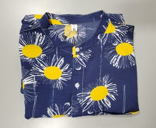 Men's floral button-up, size 2XL (runs small), new with tags