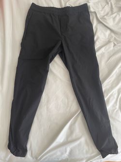 Banana Republic Mens Solotex Performance Jogger Pants Black Slim Fit Size S