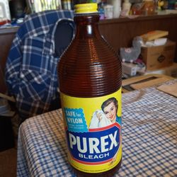 Amber Purex Bleach Bottle 1 Qt 