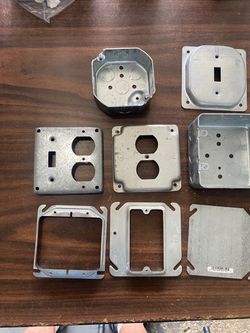 Metal Electrical Junction Boxes and Cover Plates - Mixed Lot