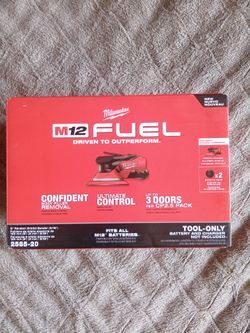 Milwaukee M12 fuel brushless cordless 6 in. Random orbital sander (3/16 in. Orbit)