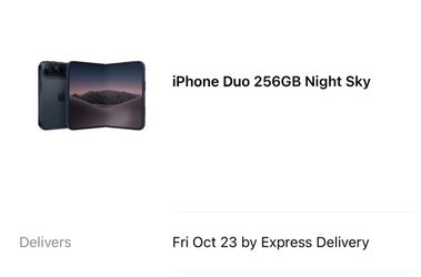 iPhone Duo 256GB Night Sky
