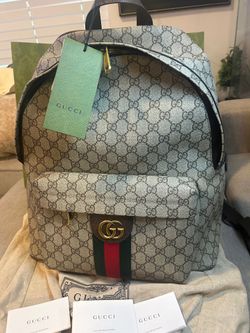 Gucci Mens Medium GG Backpack