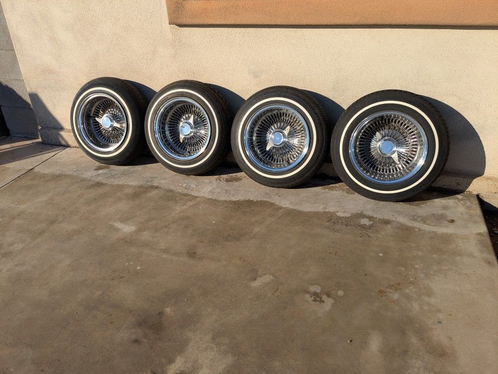 13x7 Spoke Wire Wheels