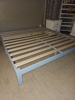 King Size wooden platform bed frame
