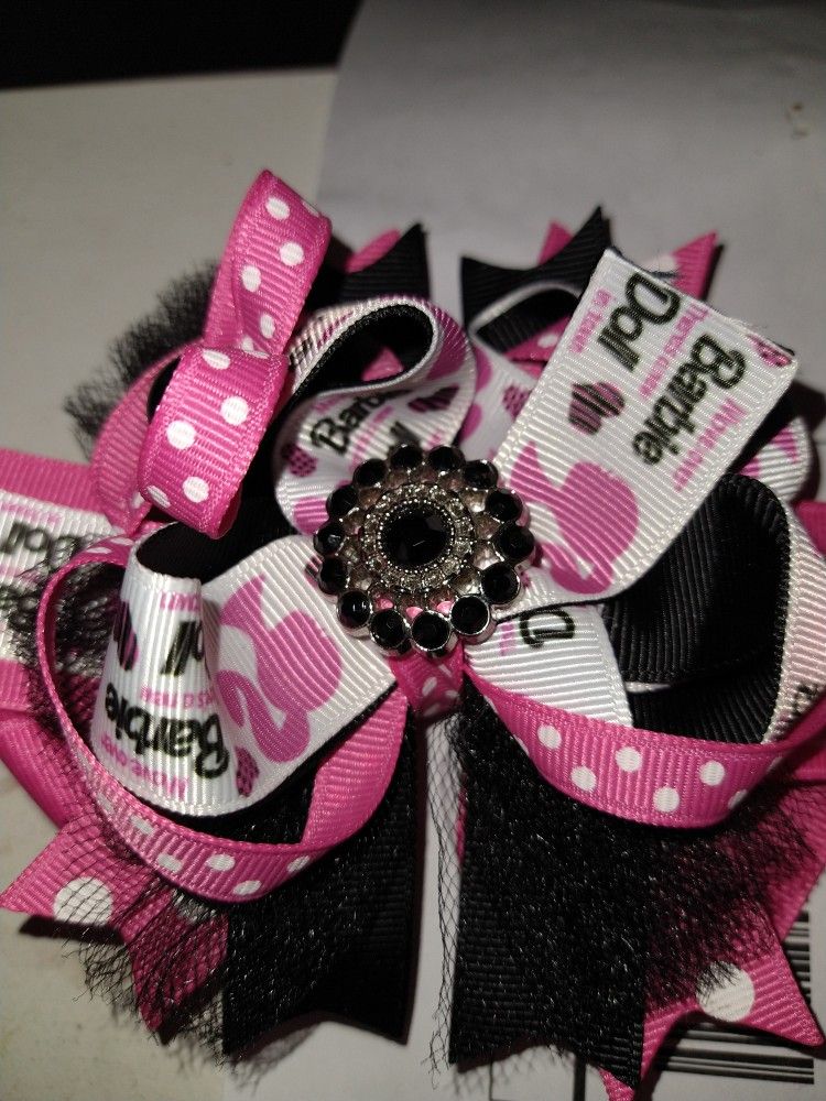 Barbie Hair Clip Bow