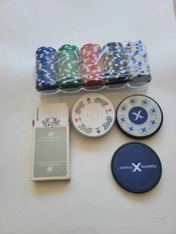 Poker Chip Set with Playing Cards