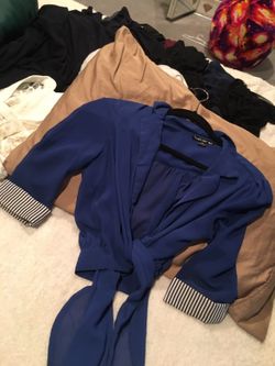 Double Zero Blue Blouse- Size M