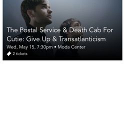 Death Cab For Cutie And The Postal Service Concert Tickets 