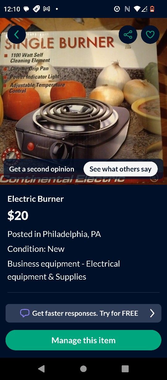 Electric Burner