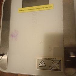 Clear glass digital scale