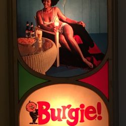 Vintage 1960’s BURGIE! Burgermeister light-up sign