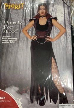 New Spirit Vampire Thirsty For Blood Halloween Costume