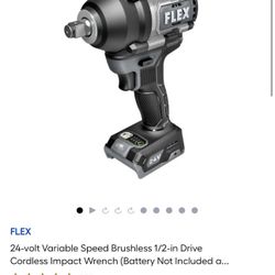 24-volt Variable Speed Brushless 1/2-in Drive Cordless Impact Wrench (Battery Not Included