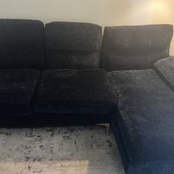 L-Shape Dark Blue Couch (Price Is Negotiable!)
