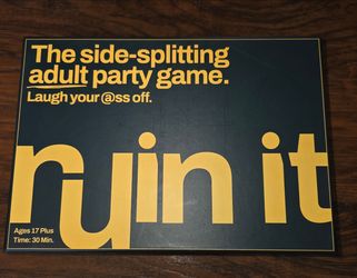 Inspiration Play Ruin It Adult Party Game New Open Box