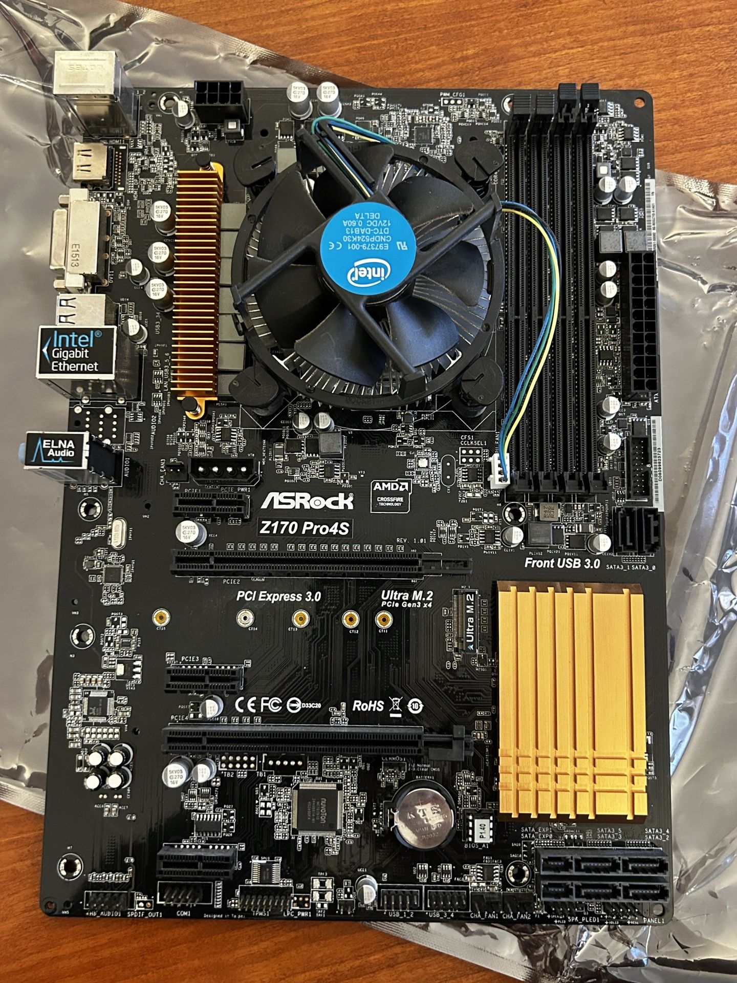 ASRock Z170 Pro 4S + Intel i5-6600 Motherboard CPU