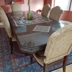 Elegant Dining Set -- Table With 6 Chairs