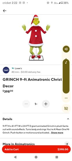 Grinch 9 ft Santa Claus brand new negotiable!!!!
