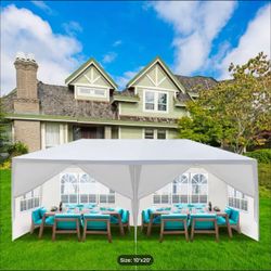 10'x20' Canopy Party Tent, Events, Wedding, Etc - Removable Sidewalls Waterproof Canopy Patio Wedding Gazebo - New!!!
