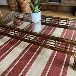 Antique Bamboo Coffee Table
