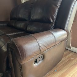 Leather couch