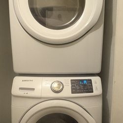 samsung stackable washer/dryer-white 
