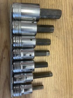 1/2” drive standard Allen wrench set.