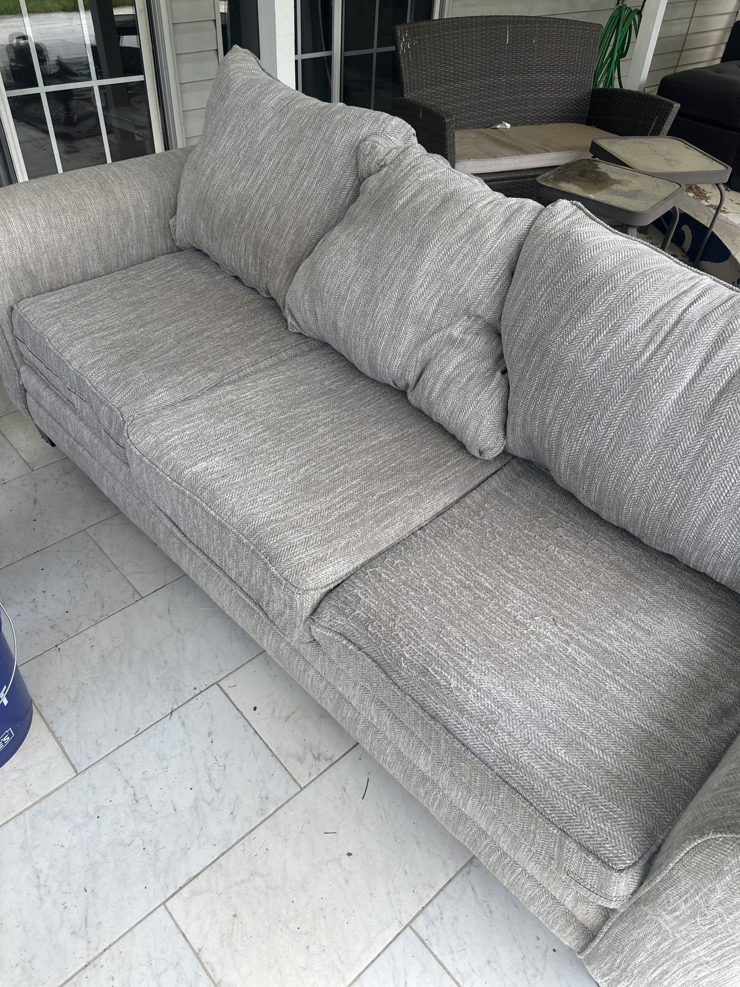 Grey 3-Seat Couch