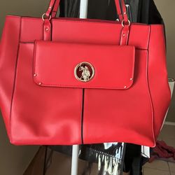 NEW  Leather Red Purse 