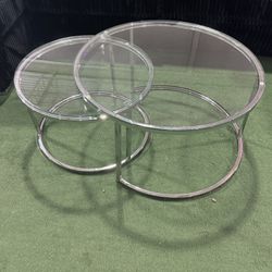 Brand New Nesting Coffee Table Set. Available In Silver 