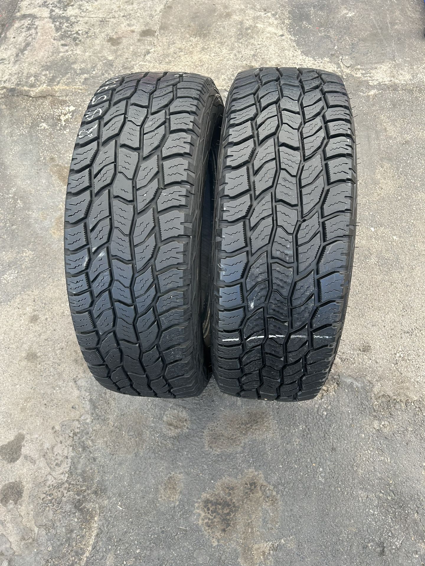 2. Tires. 255. 70. 18. Cooper