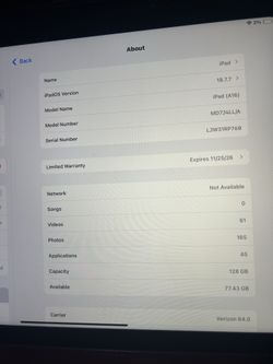 iPad a16 UNLOCKED