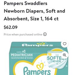 Pampers Newborn Diapers Size 1