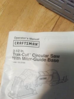 Craftsman circular saw