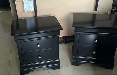 Side tables with 2 Drawers (