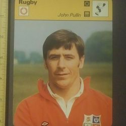 1978 Sportscaster John Pullin Rugby England's Most Capped Player Photo Large Over-sized Card HTF Collectible Vintage Italy