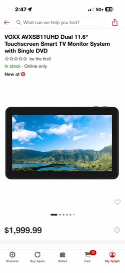2 Rear entertainment system for car