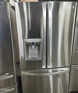 LG 3-Door French Door Fridge with Ice Maker Stainless Steel