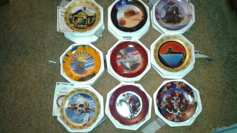 Grateful dead collectible plates