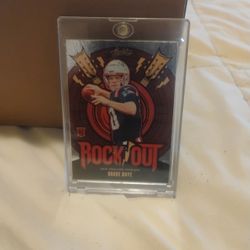 2024 DRAKE MAYE ROOKIE TRADING CARD ROCK OUT 