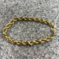 14KT ROPE BRACELET