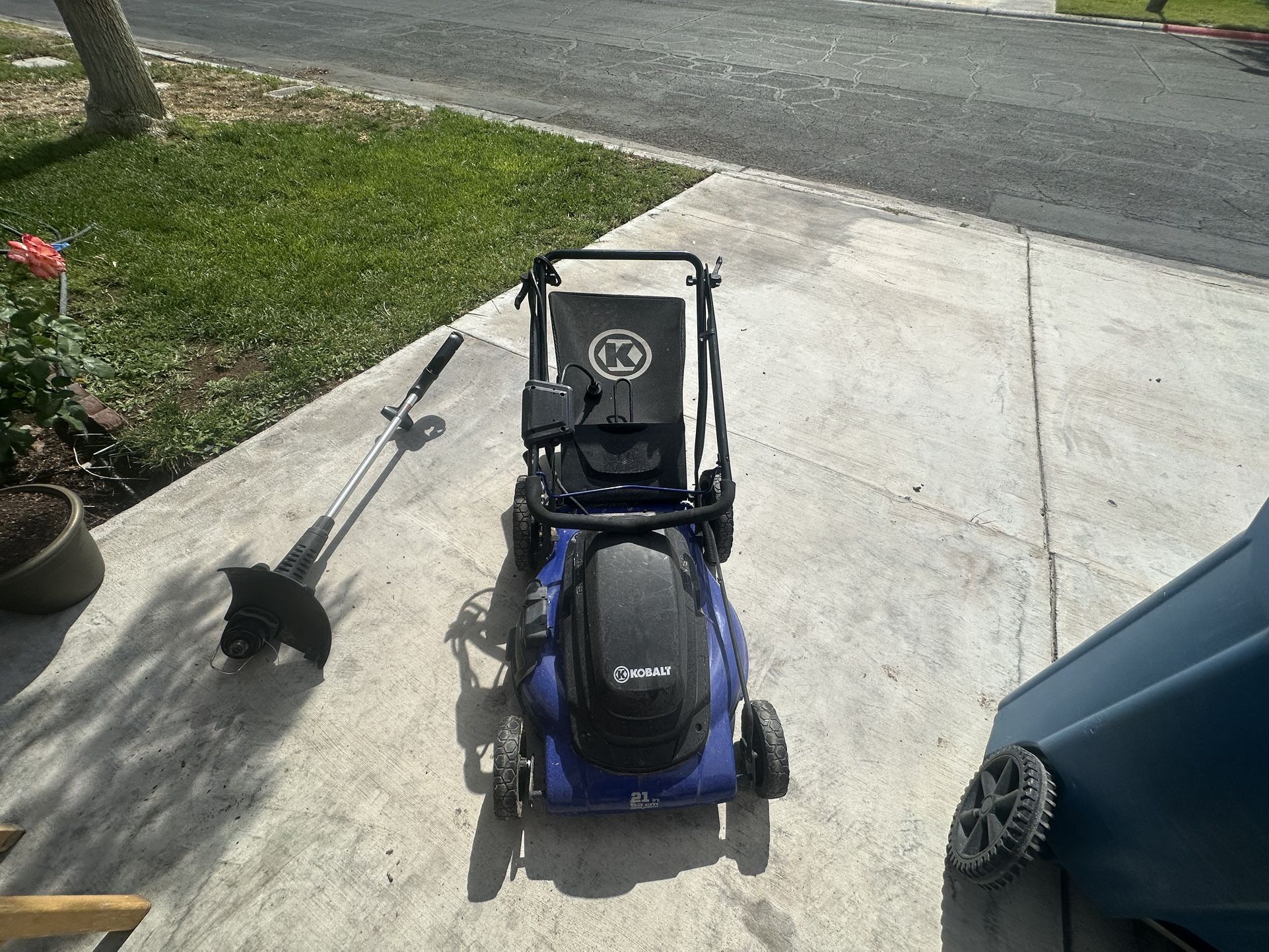 Electric weed wacker/lawn mower